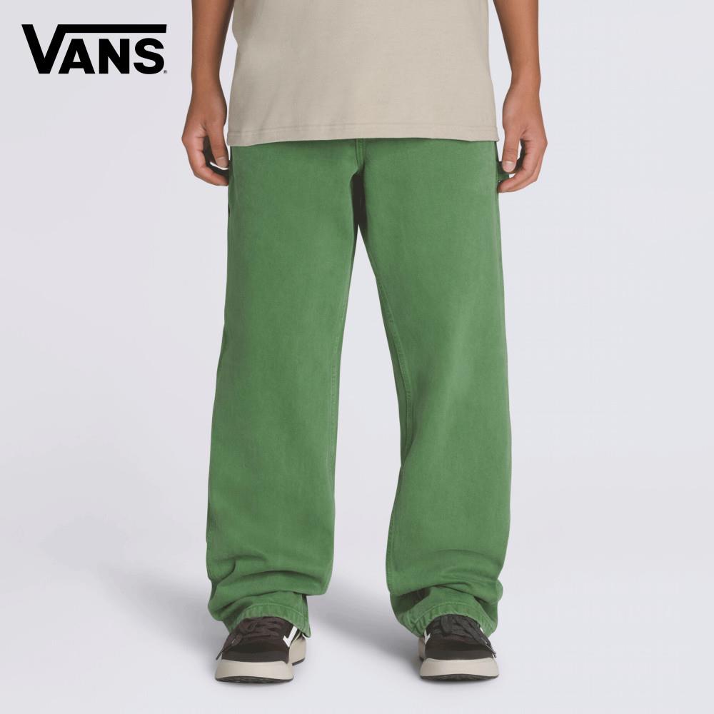 Vans Drill Chore Carpenter Loose Denim 男女款綠色工裝長褲