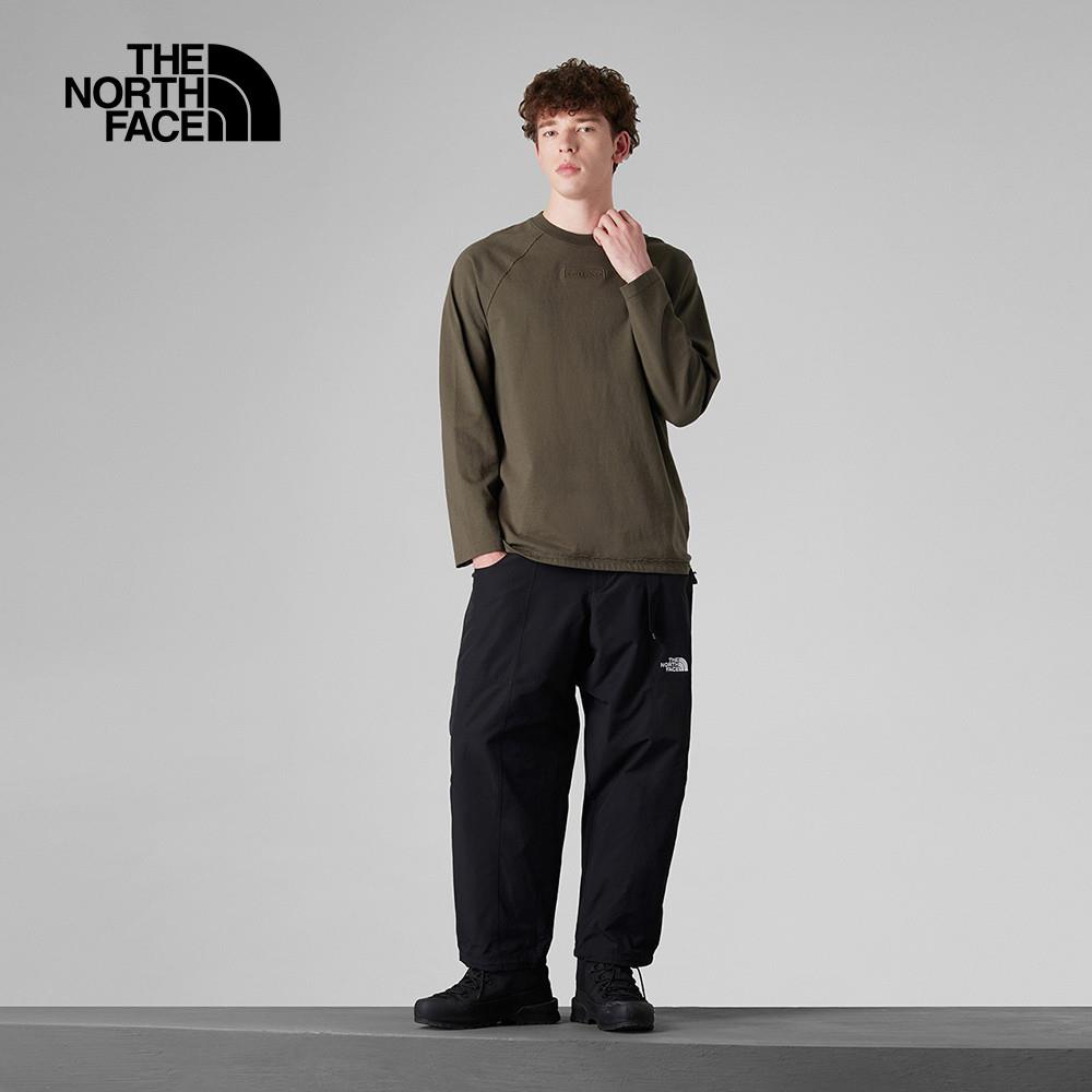 The North Face北面UE男款灰褐色純棉舒適重磅長袖上衣｜8BTK21L