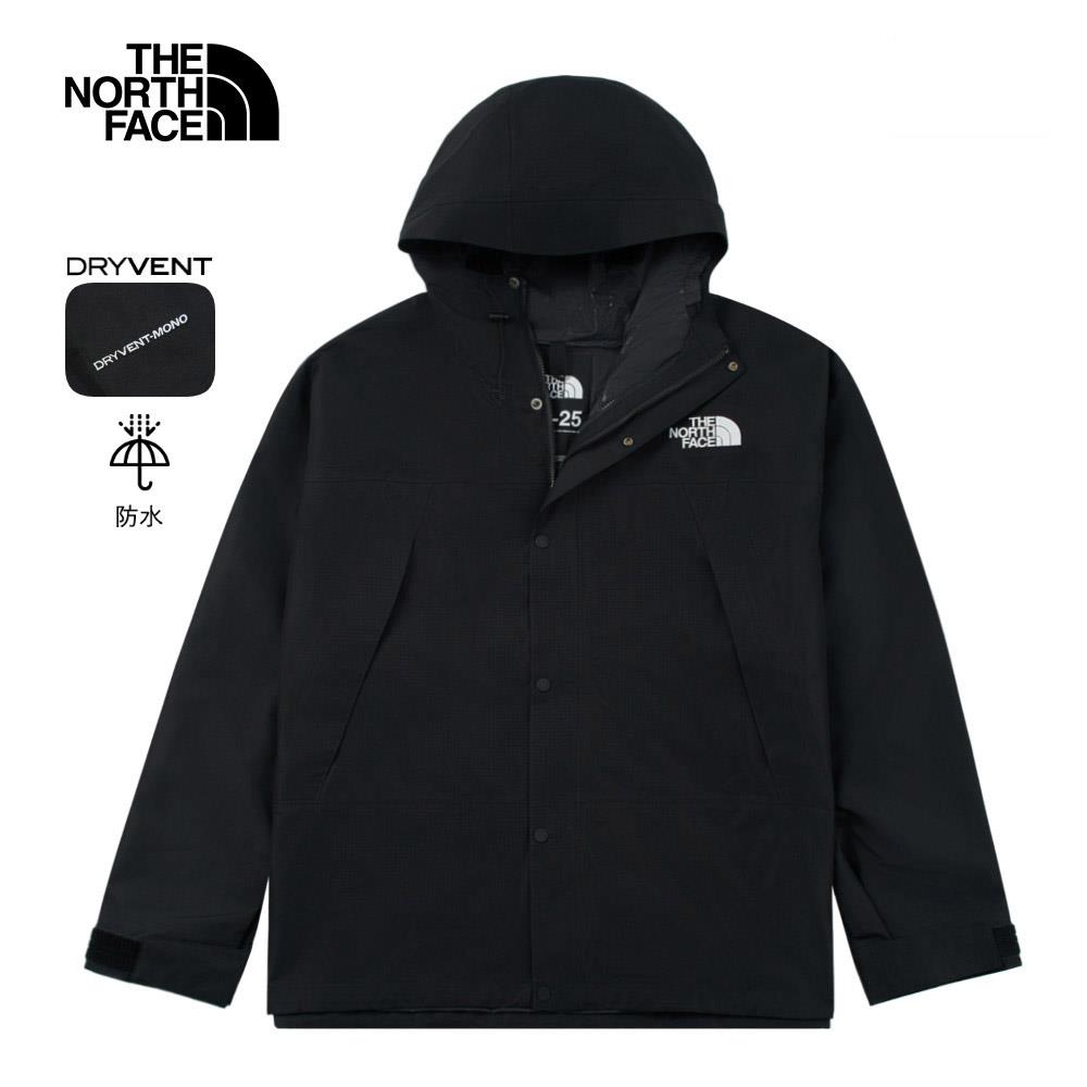 【經典ICON】The North Face北面男款黑色DryVent防水透氣衝鋒衣|88XFJK3