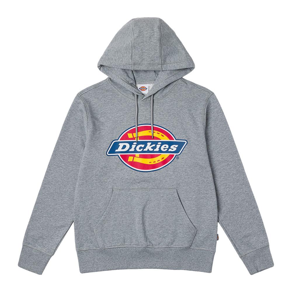Dickies男款羽灰色胸前經典品牌三色Logo印花連帽大學T|DK0A88I5CQ8