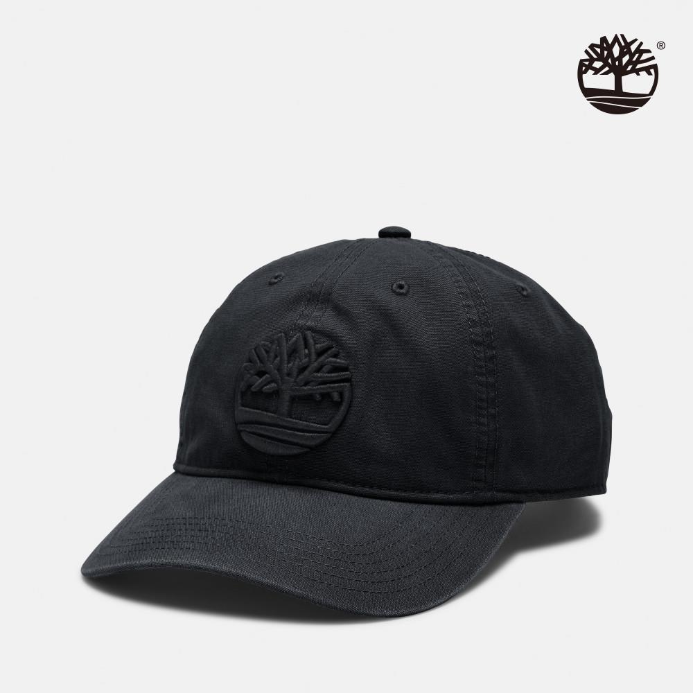 Timberland 中性黑色刺繡LOGO棒球帽|A61UJ001