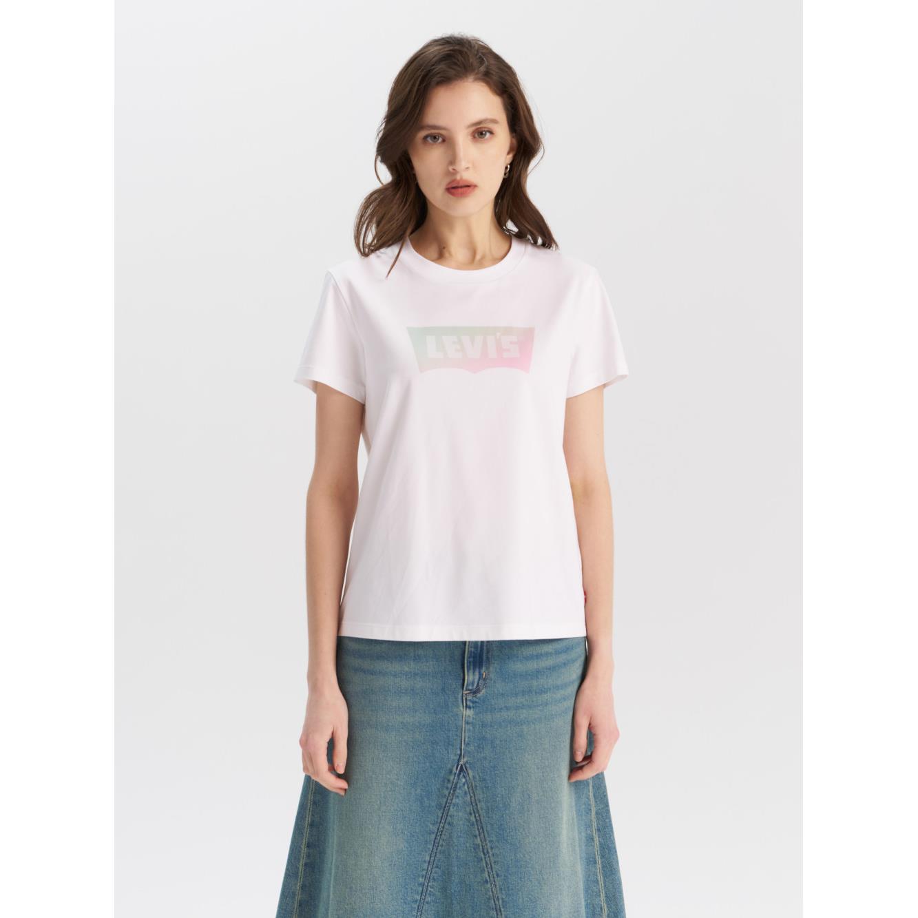 女款 圓領短袖 漸層LOGO 短t 人氣新品