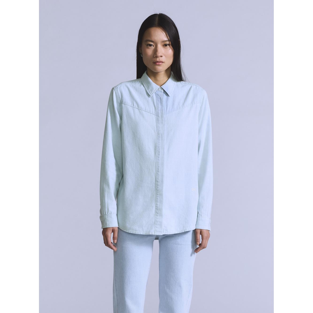 BLUETAB™ 女款 丹寧牛仔襯衫 人氣新品