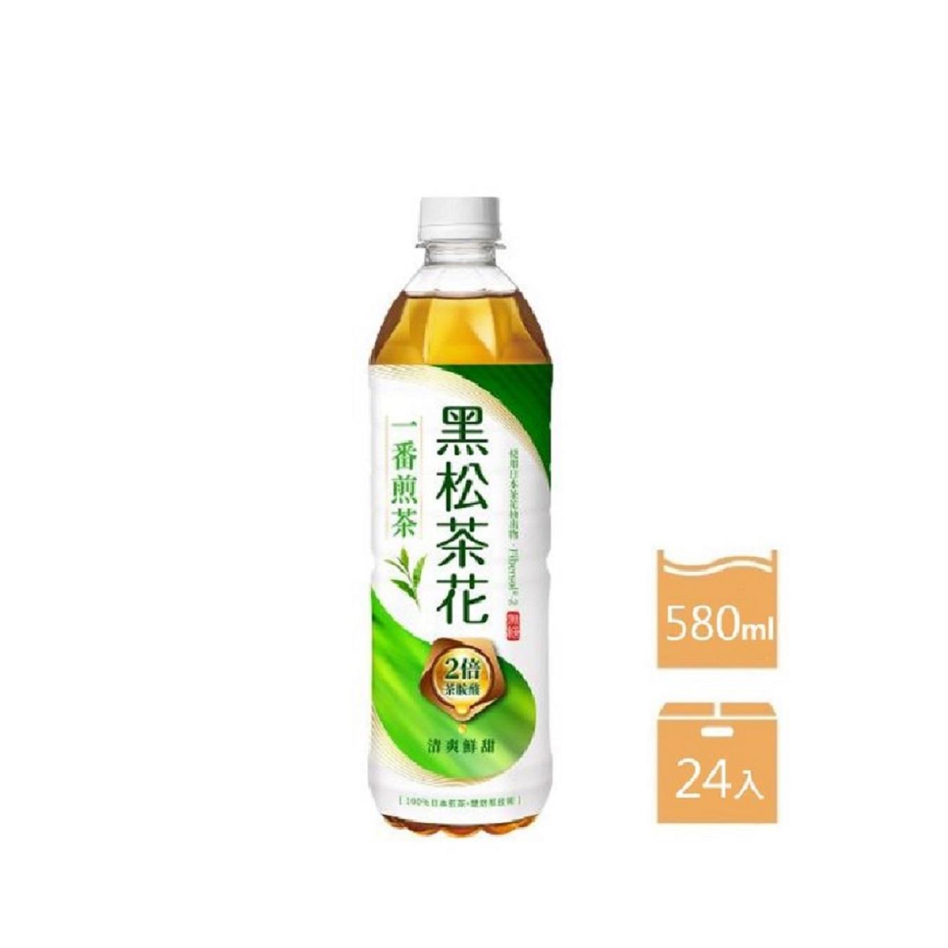 【黑松】箱購黑松茶花一番煎茶(580mlx24)(效期至2025/06/03)