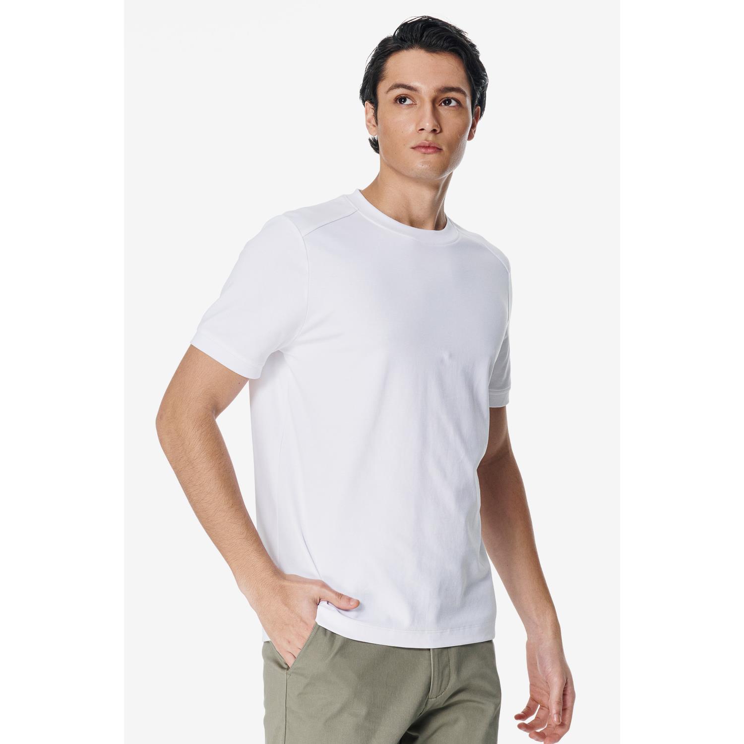 SST&C 白色接觸涼感圓領T-shirt｜00212502004