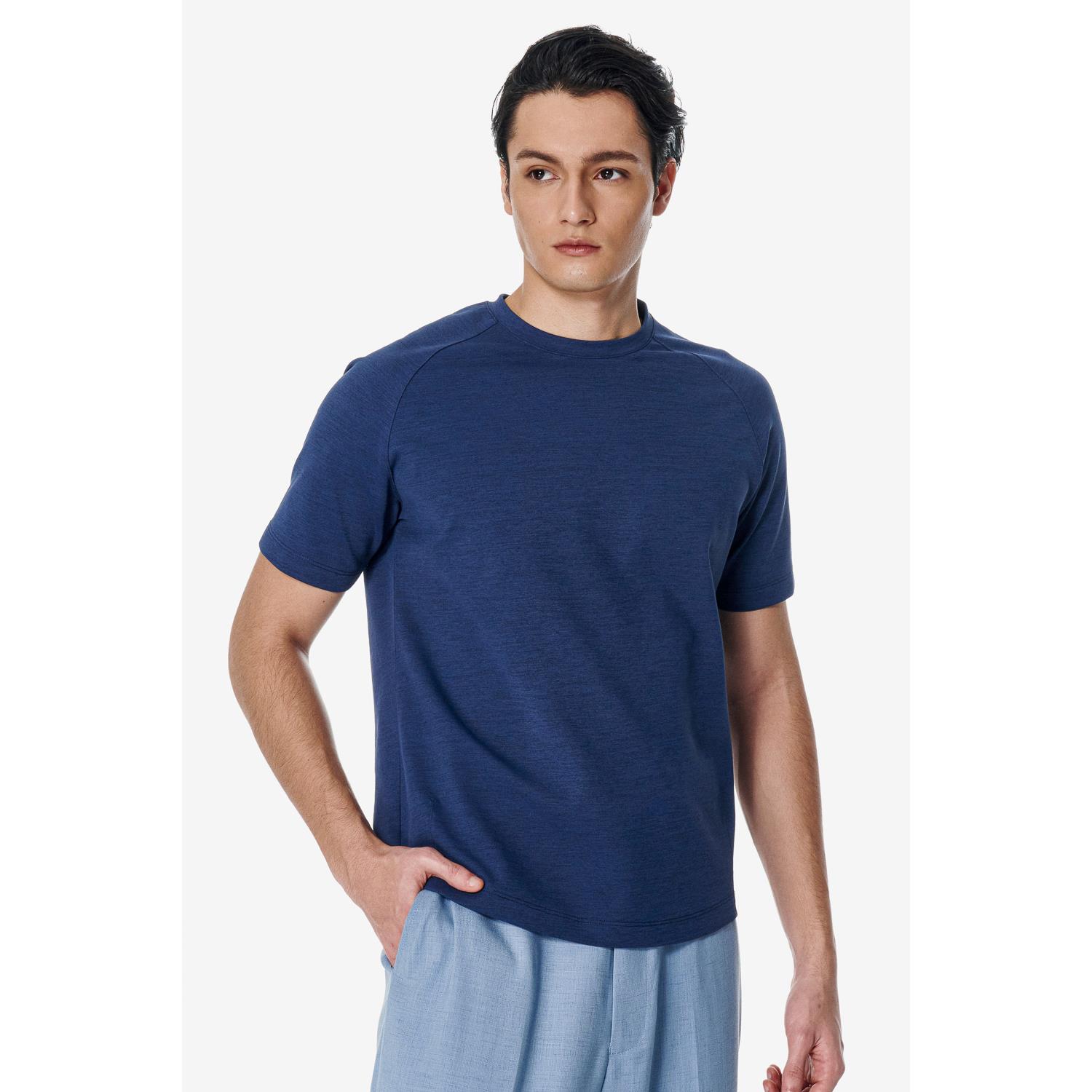 SST&C 寶藍連肩袖機能T-shirt｜00212502007
