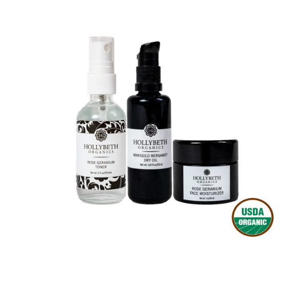 【玫瑰之語 × 臉部保養】美國玫瑰天竺葵爽膚水 金盞花佛手柑臉部保濕滋潤精華油 玫瑰天竺葵臉部保濕霜