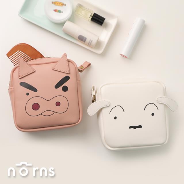 蠟筆小新皮革小方包 Norns Original Desgin 小白 肥嘟嘟佐衛門 隨身皮質收納包