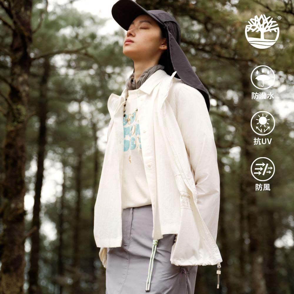 Timberland 女款白色涼感防曬外套|A67HFCM9