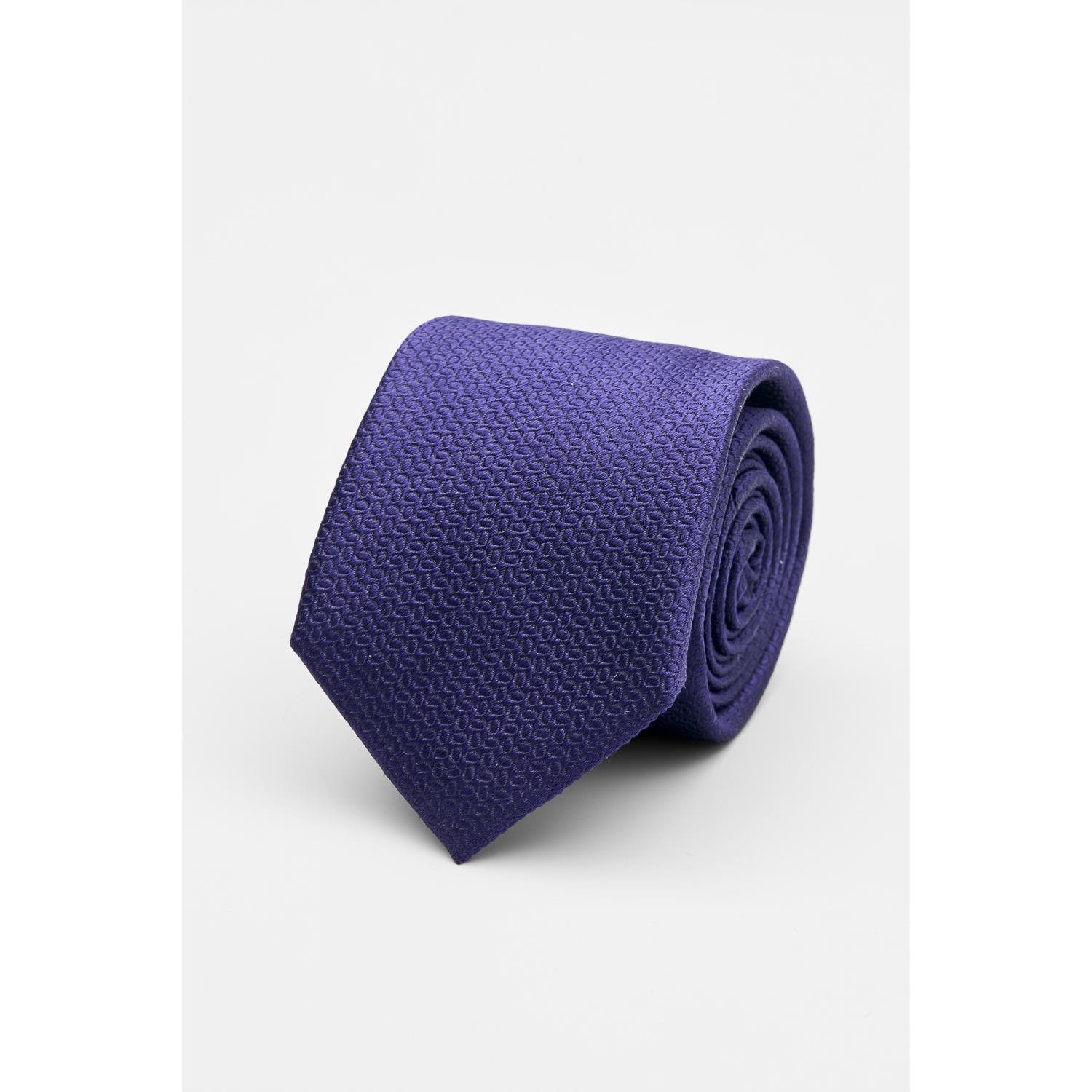 SST&C ⁠Purple Oval Textured Silk Tie | 00362502024