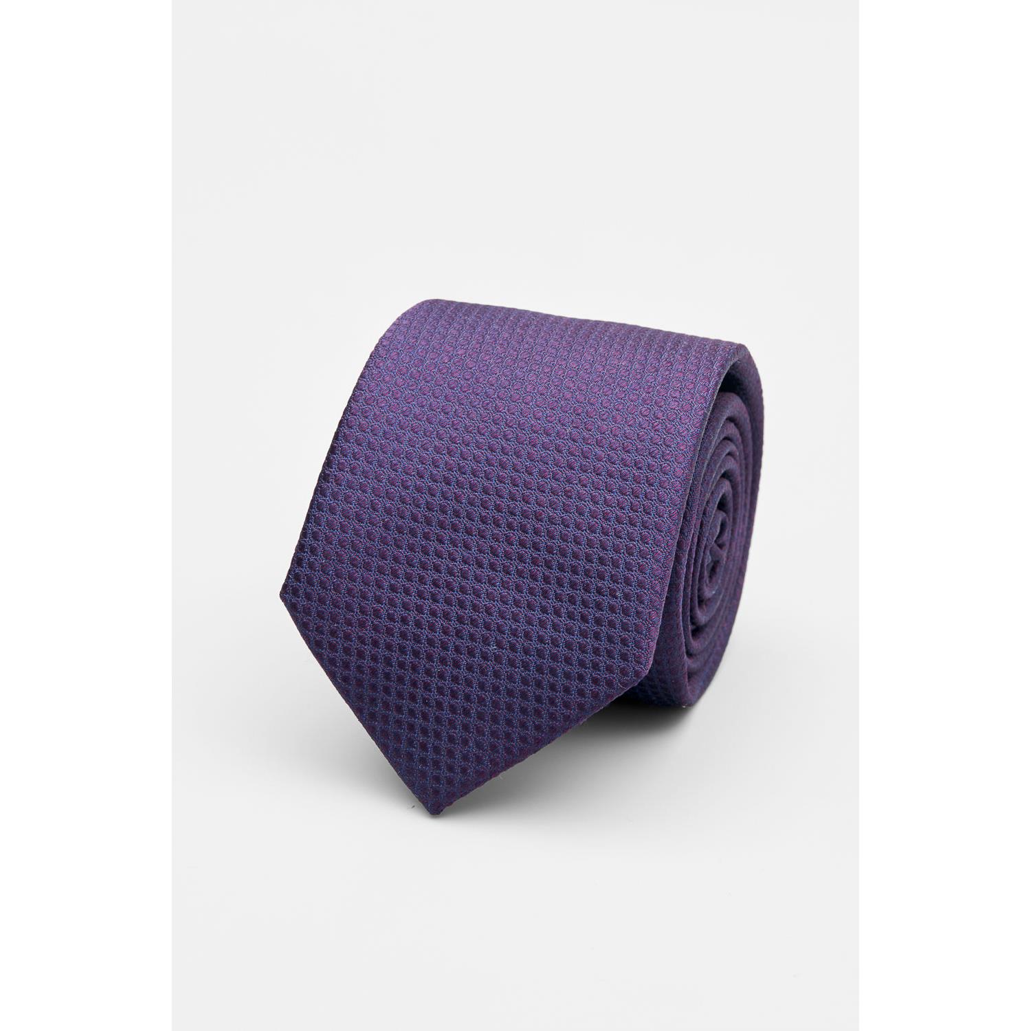 SST&C Purple Textured Silk Tie | 00362502030