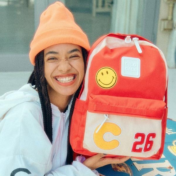 【aziza】CILOCALA限量版亮彩尼龍防潑水SUTAJYAN棒球外套後背包-中大-紅(CLB2BSTJX02AR1)