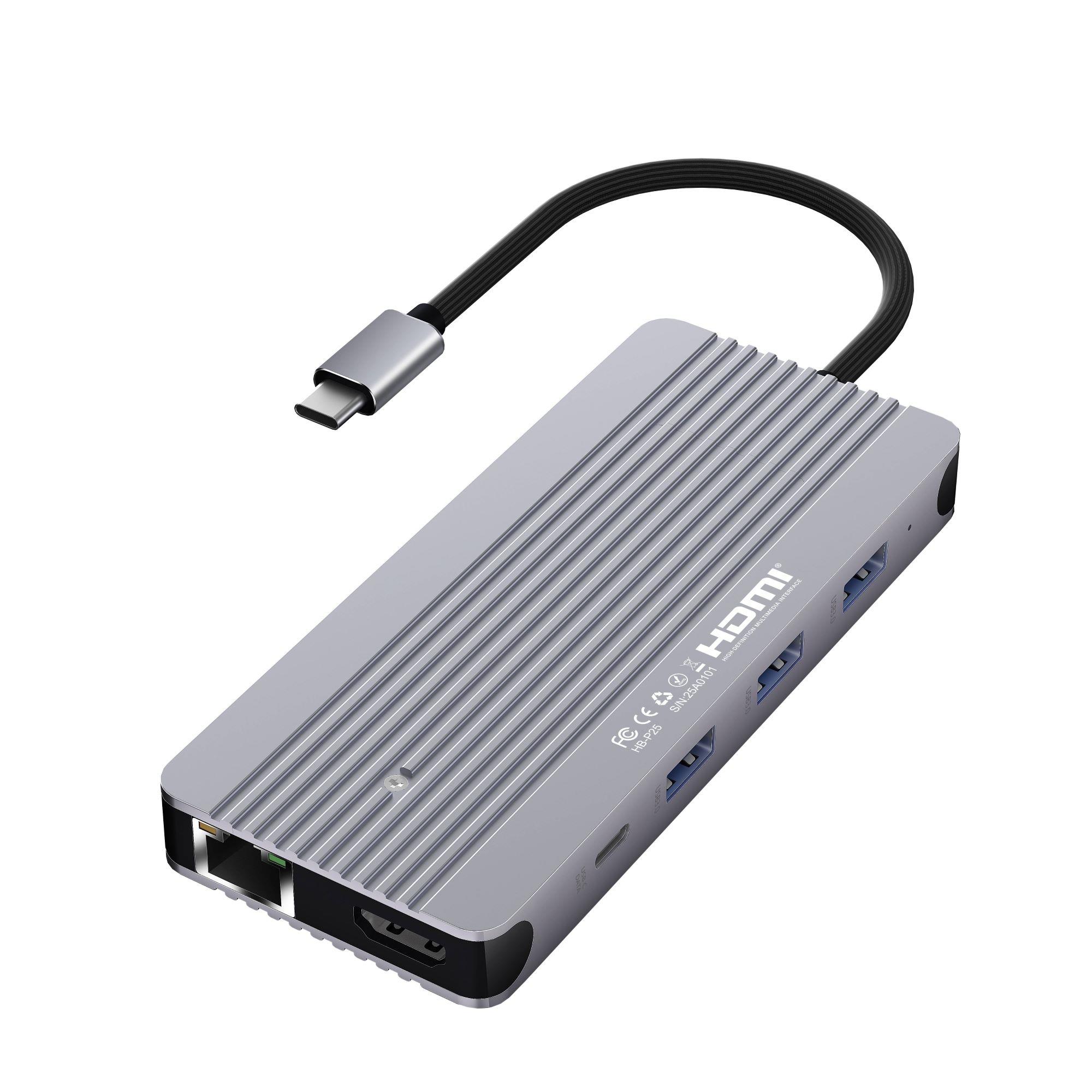 【PowerRider】HB-P25 十二合一 NVMe/SATA SSD 集線器