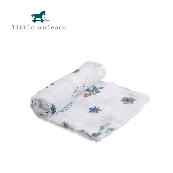 Little Unicorn 純棉紗布巾單入組 多肉植物