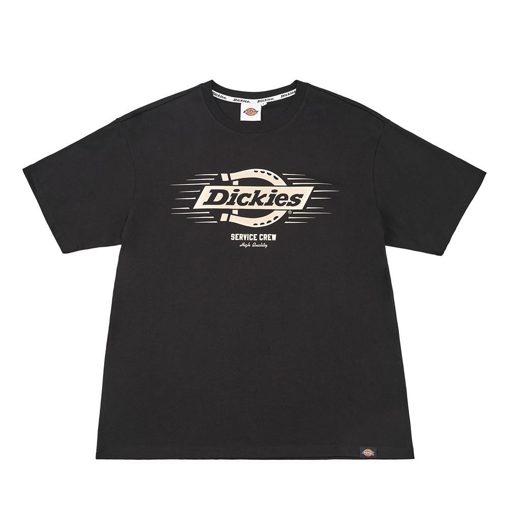 Dickies男女款黑色胸前品牌Logo印花設計休閒短袖T恤|DK0A88DQBLK