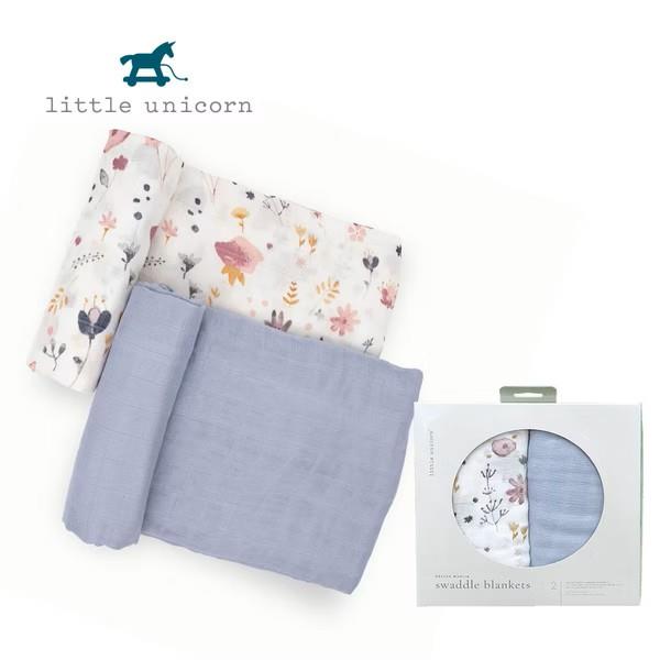 Little Unicorn 竹纖維紗布巾兩入組 精靈花園2