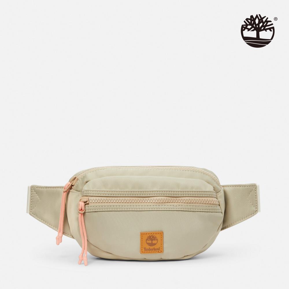Timberland 中性象牙白休閒側背小包|A66WFY94