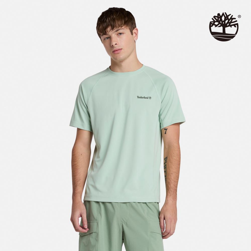Timberland 男款薄荷綠涼感短袖T恤|A6AS7ENE