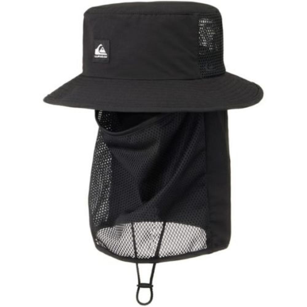 【QUIKSILVER】WR UV WATER FACE MASK HAT 戶外機能防曬帽 (QSA251713-BLK)
