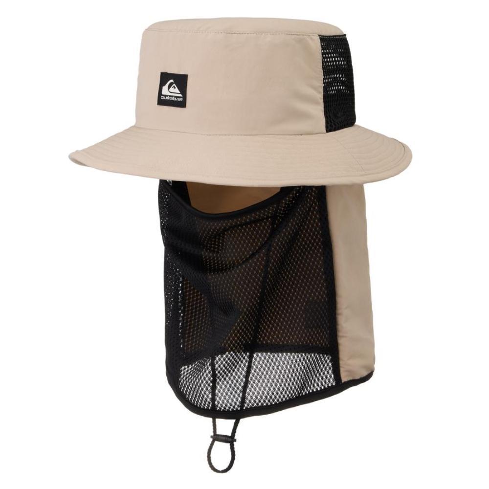 【QUIKSILVER】WR UV WATER FACE MASK HAT 戶外機能防曬帽 (QSA251713-BGE)