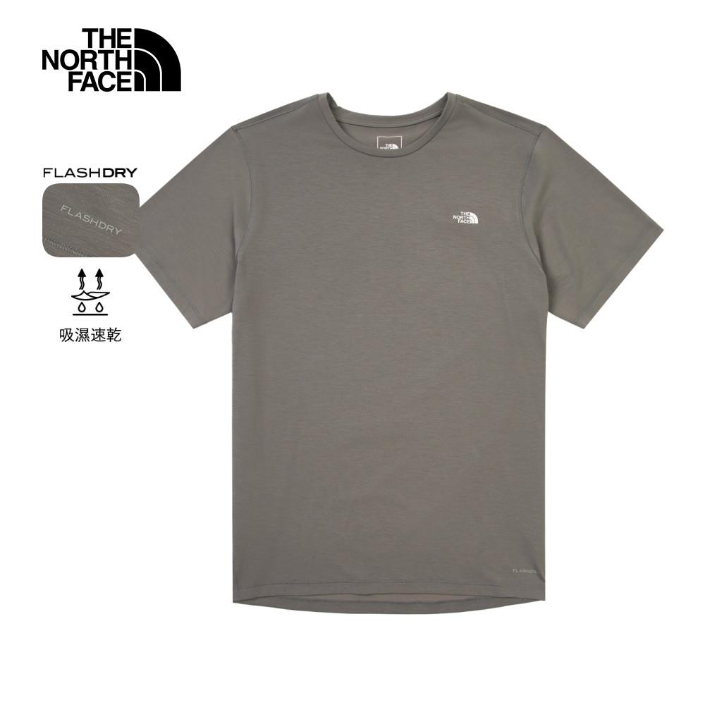 The North Face北面男款灰色吸濕排汗短袖T恤|8EXV0UZ