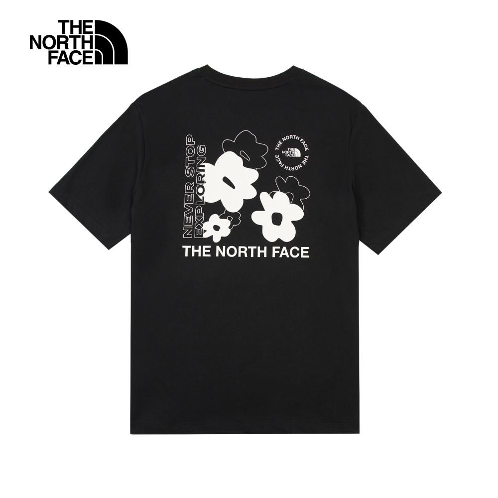 ❤️情侶款推薦❤️The North Face北面男女款黑色趣味印花設計短袖T恤|8EYBJK3