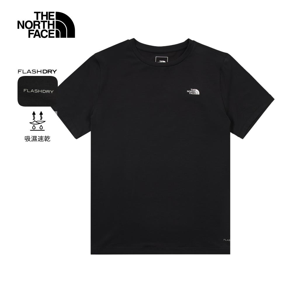 The North Face北面女款黑色吸濕排汗短袖T恤｜8EYKJK3
