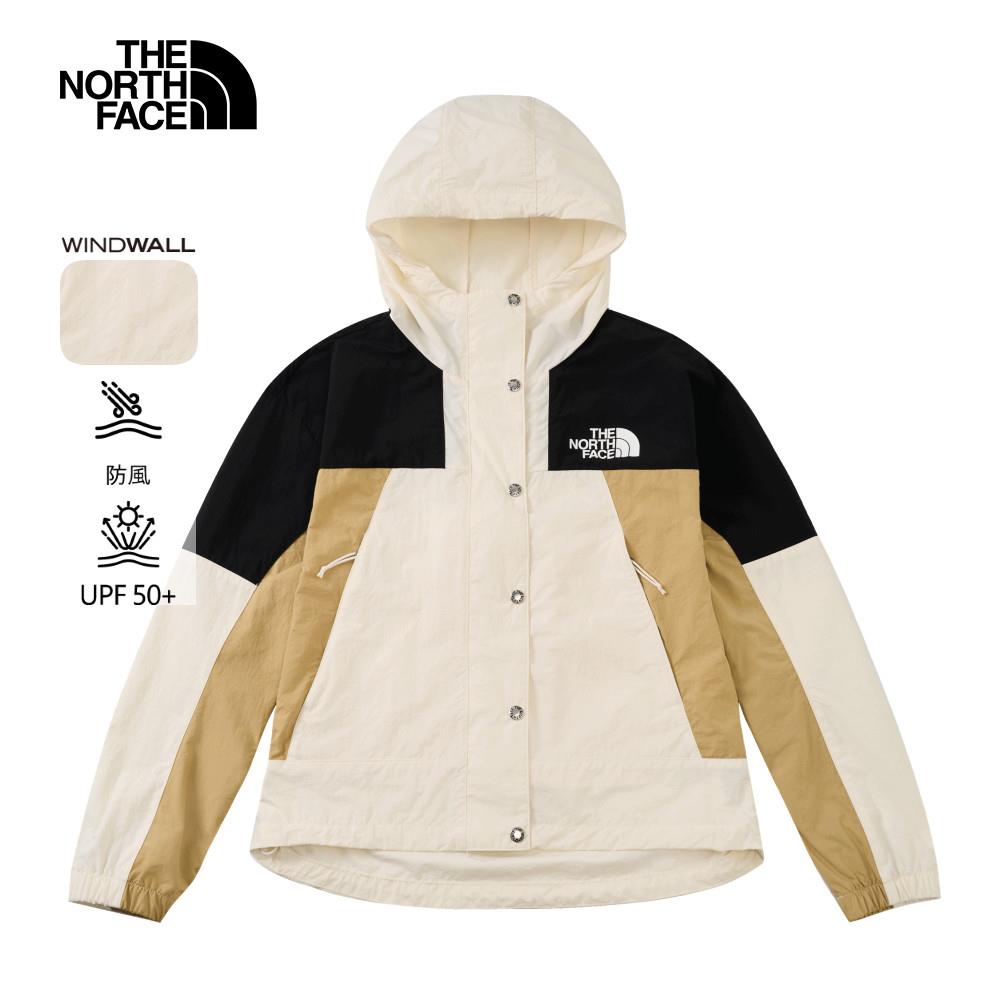 The North Face北面女款米白色WindWall防風外套|8CJSROU