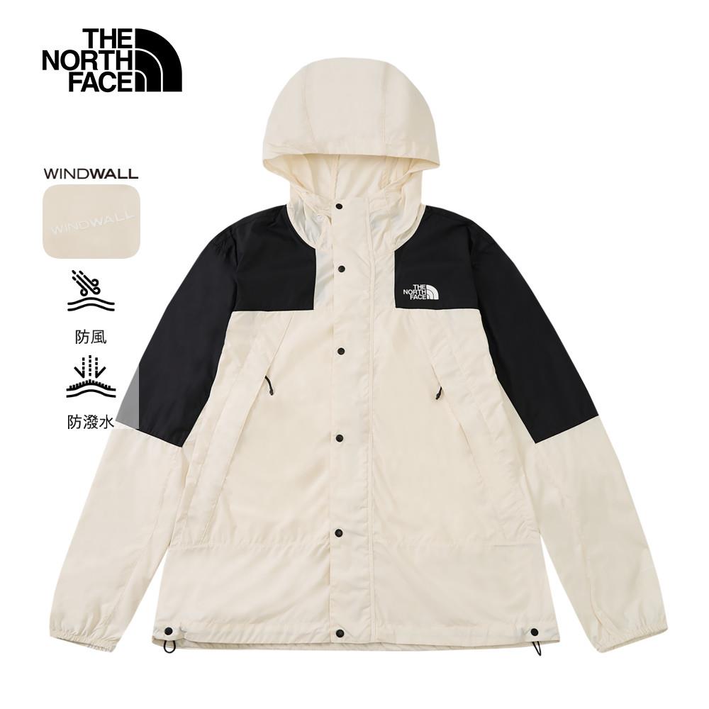 The North Face北面男款米白色WindWall防風外套｜8DGDROU