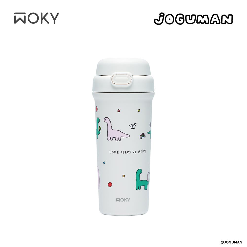 【WOKY沃廚】雙飲保溫杯愛的存在白500ml(WOKY Meets JOGUMAN)