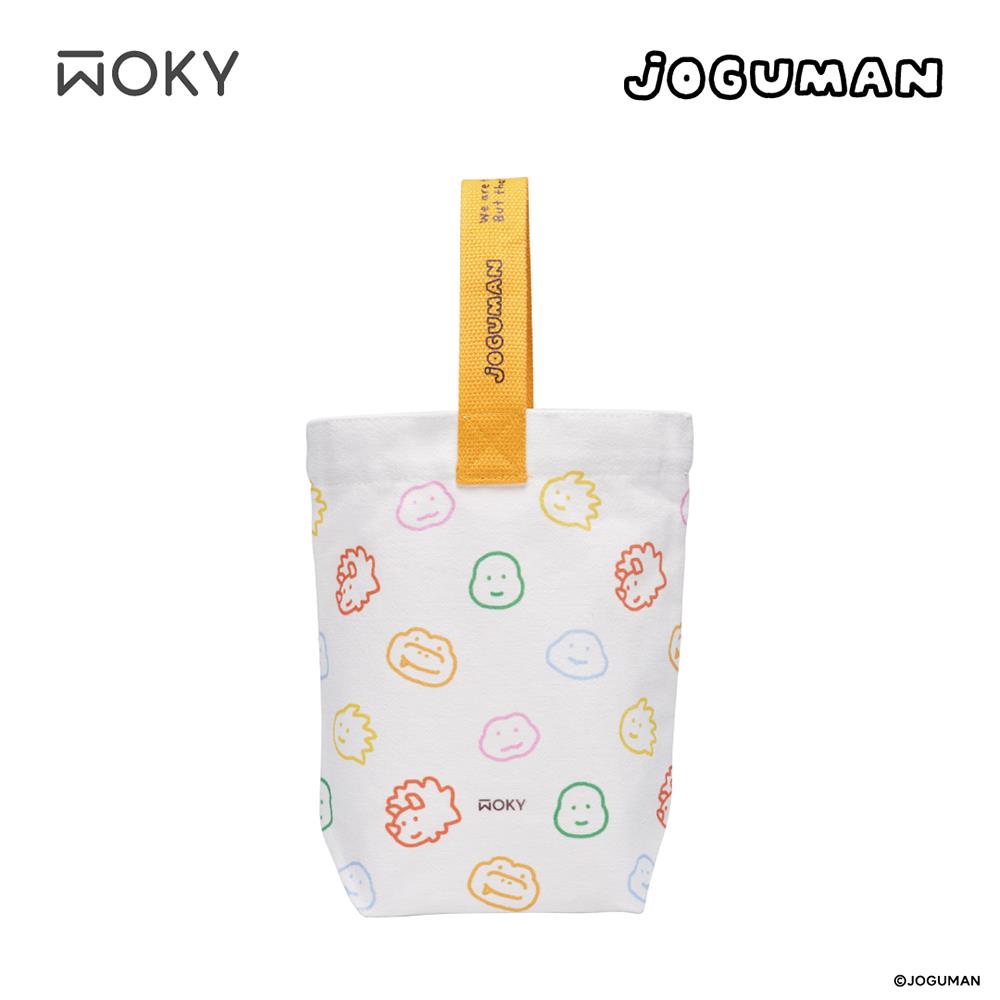【WOKY沃廚】帆布袋微笑雲彩(白)(WOKY Meets JOGUMAN)