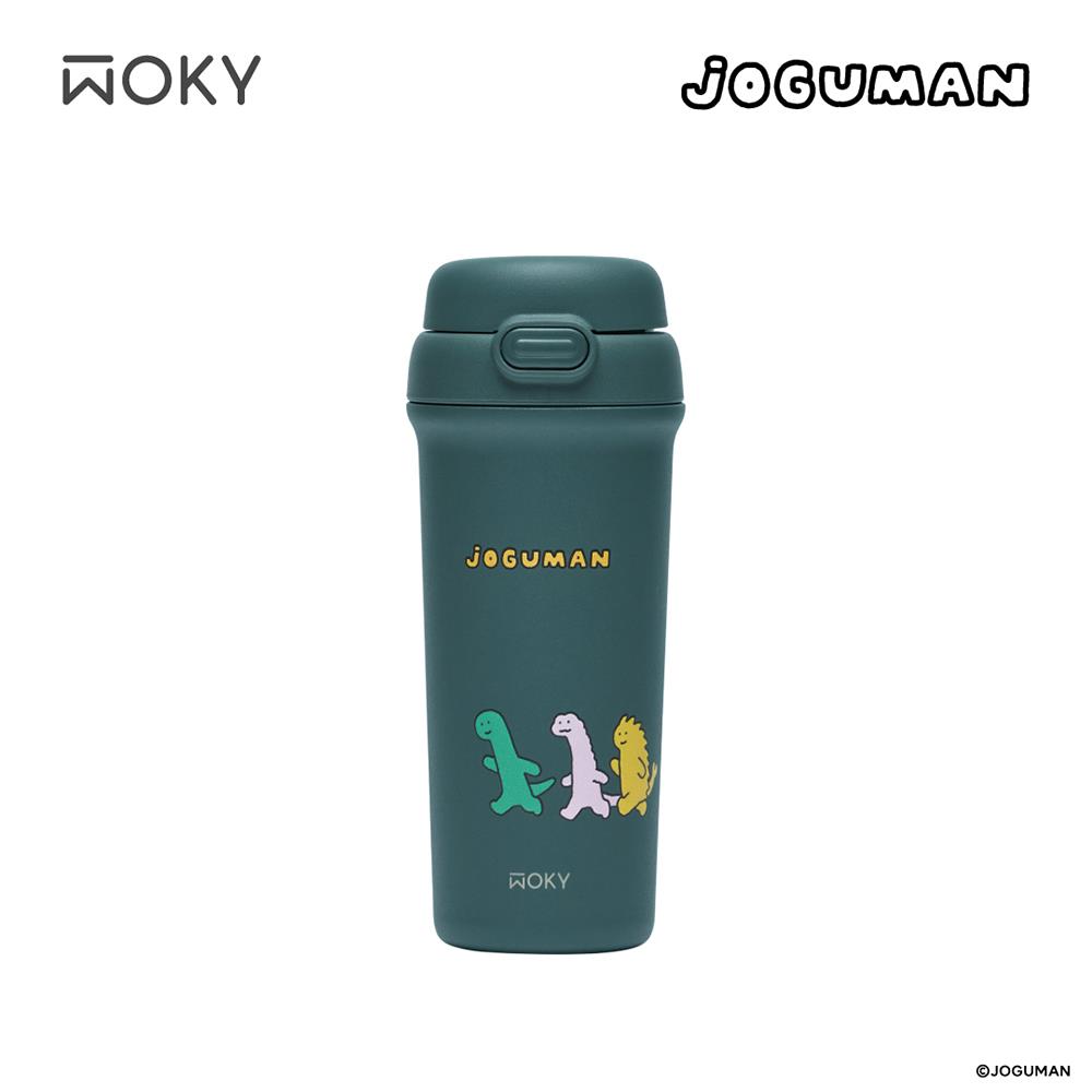 【WOKY沃廚】雙飲保溫杯追光之旅綠500ml(WOKY Meets JOGUMAN)