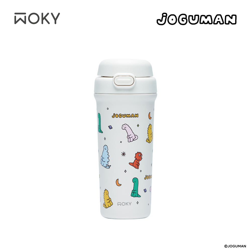 【WOKY沃廚】雙飲保溫杯星夢共航白500ml(WOKY Meets JOGUMAN)