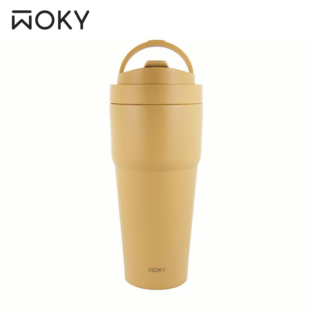 【WOKY沃廚】渾圓杯烏龍-附彈跳＆矽膠粗吸管(770ml)
