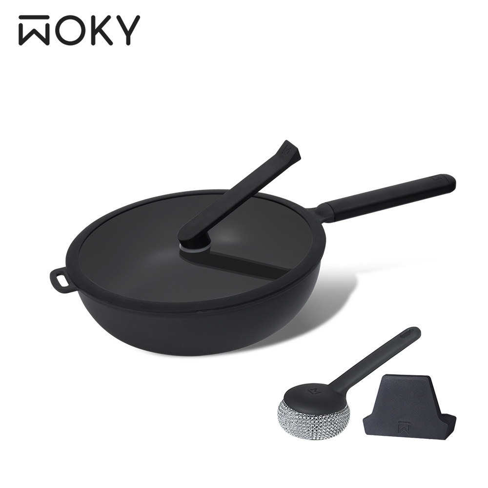 【WOKY沃廚】恰恰鍋26CM不沾深煎鍋(1組)