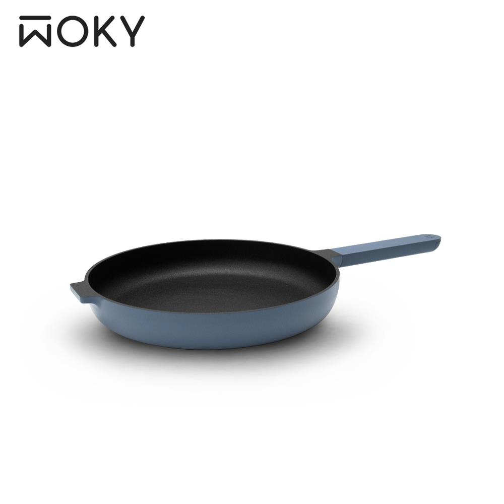 【WOKY沃廚】哈哈鍋26CM不沾鍋-煙波藍