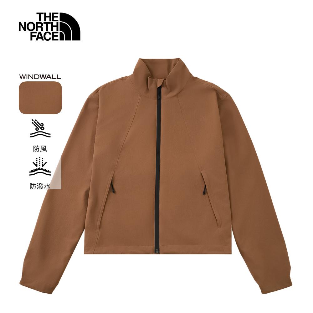 The North Face北面女款棕色WindWall防風外套｜8DGR6IH