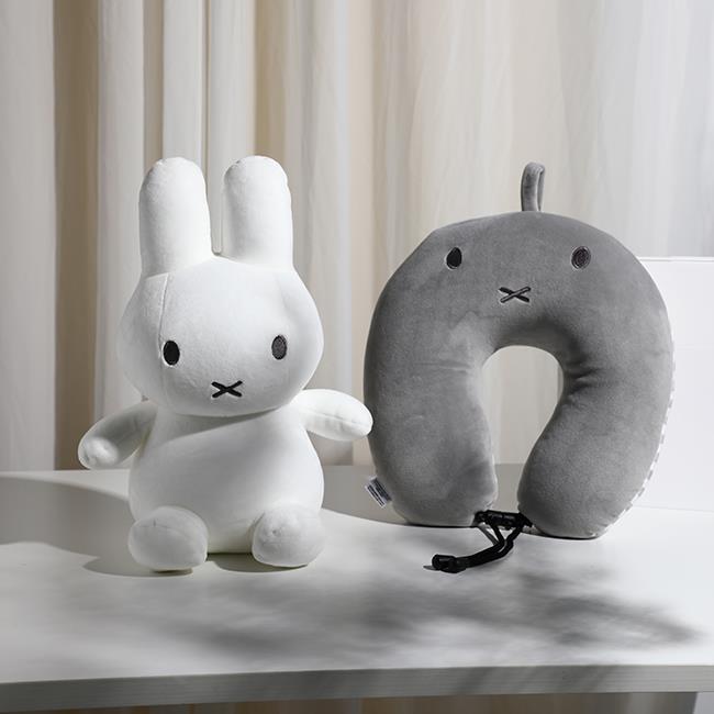 VIPO x MIFFY 米菲收納頸枕-灰