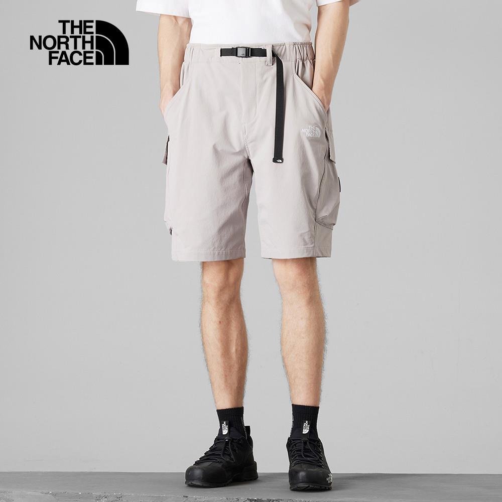The North Face北面UE男款灰色DWR防潑水附腰帶短褲｜81LA1OA