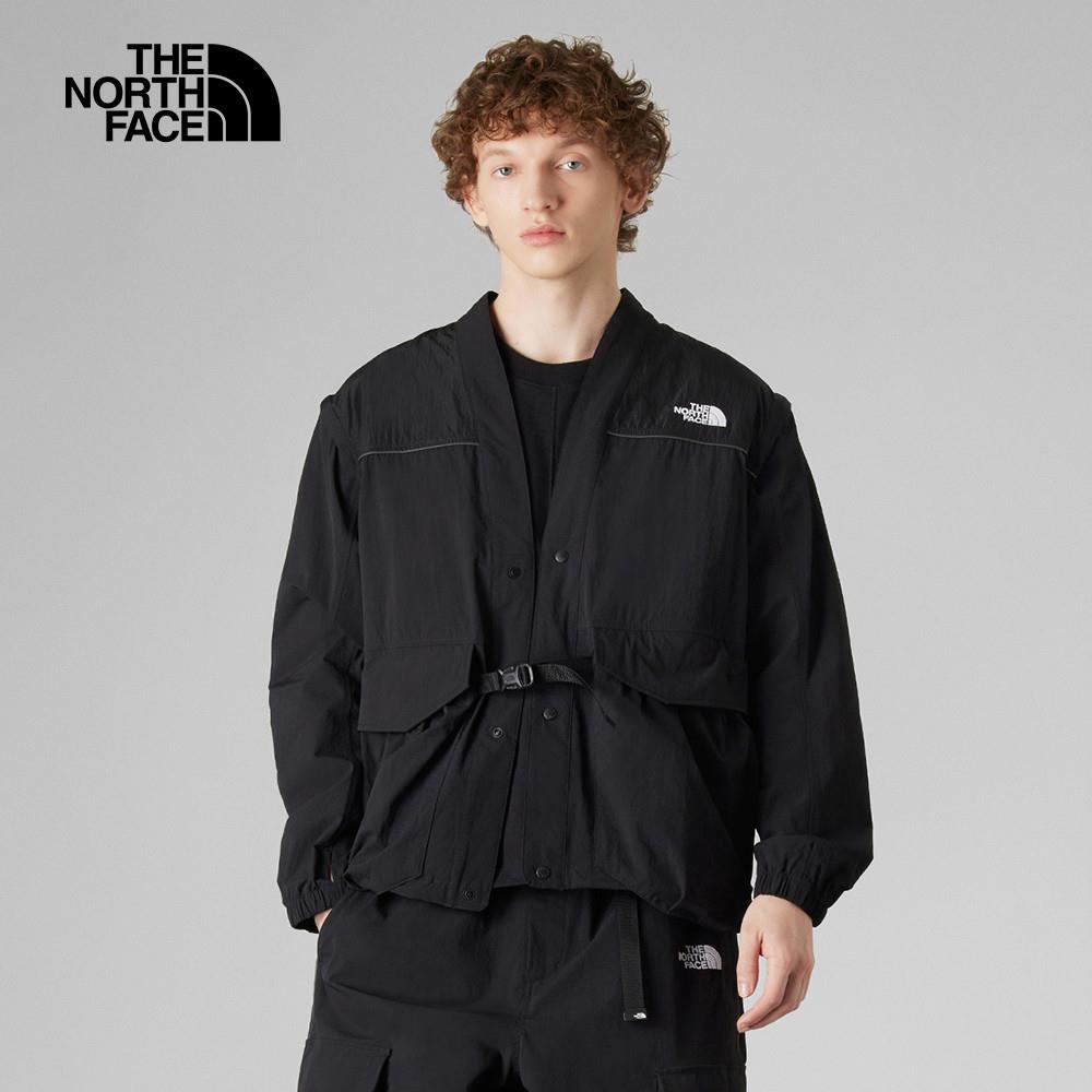 The North Face北面UE男款黑色吸濕排汗長袖襯衫｜8CJQJK3