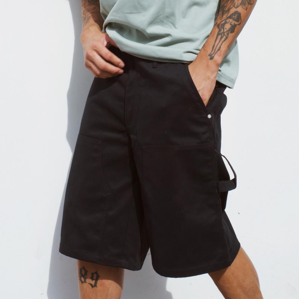 Dickies男款黑色側邊工具環設計伐木工裝休閒短褲|DK0A88E8BLK