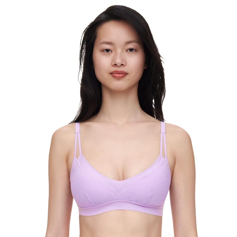 【Chantelle Lab】蕾絲雙肩帶無痕內衣>XS-XXL>紫色(11GQ9_0MI)【Soft Stretch】