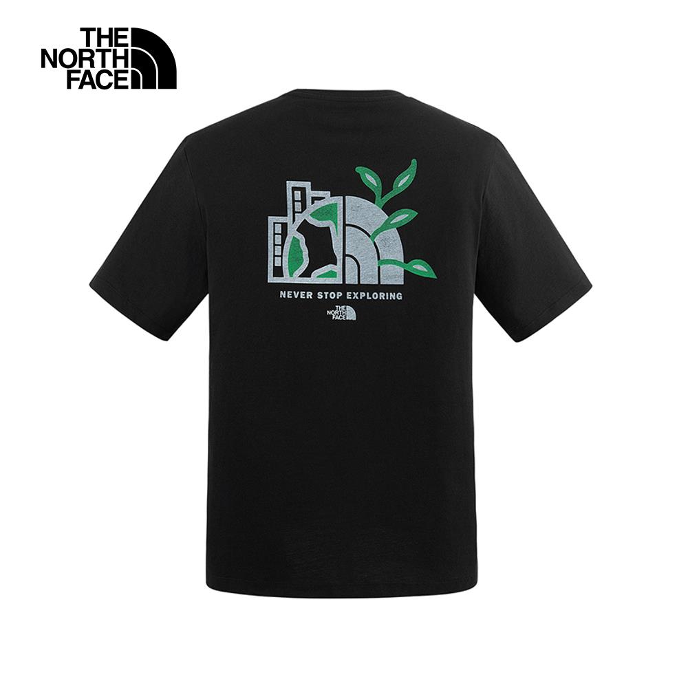 ❤️情侶款推薦❤️  T️he North Face北面男女款黑色純棉舒適透氣短袖T恤｜8DEUJK3