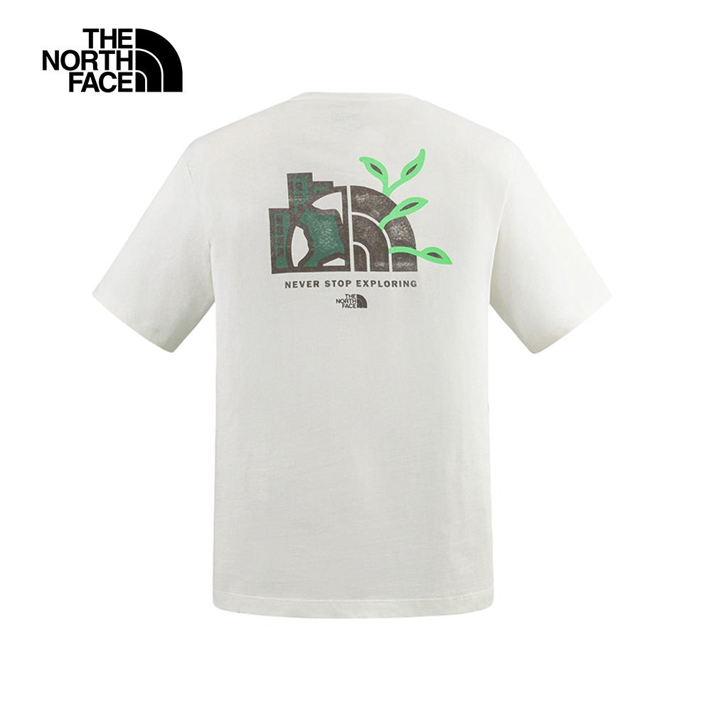 ❤️情侶款推薦❤️  T️he North Face北面男女款米白色純棉舒適透氣短袖T恤｜8DEUQLI