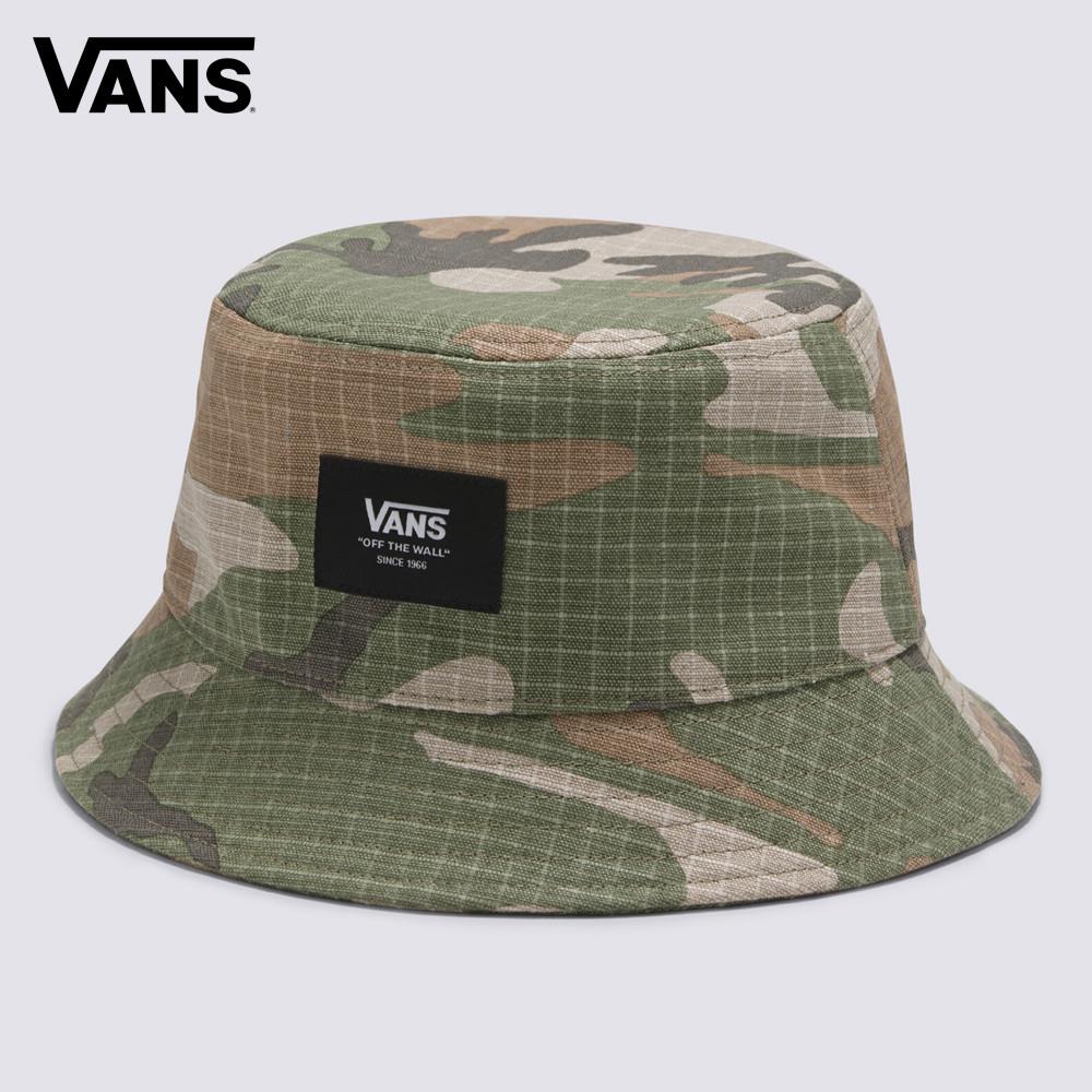 Vans Patch 男女款軍綠色迷彩漁夫帽