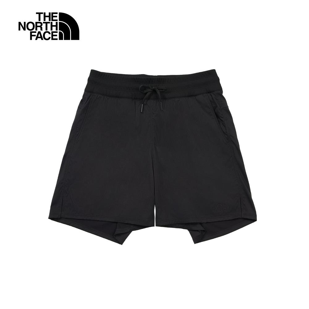 The North Face北面女款黑色舒適透氣休閒短褲｜8EYUJK3