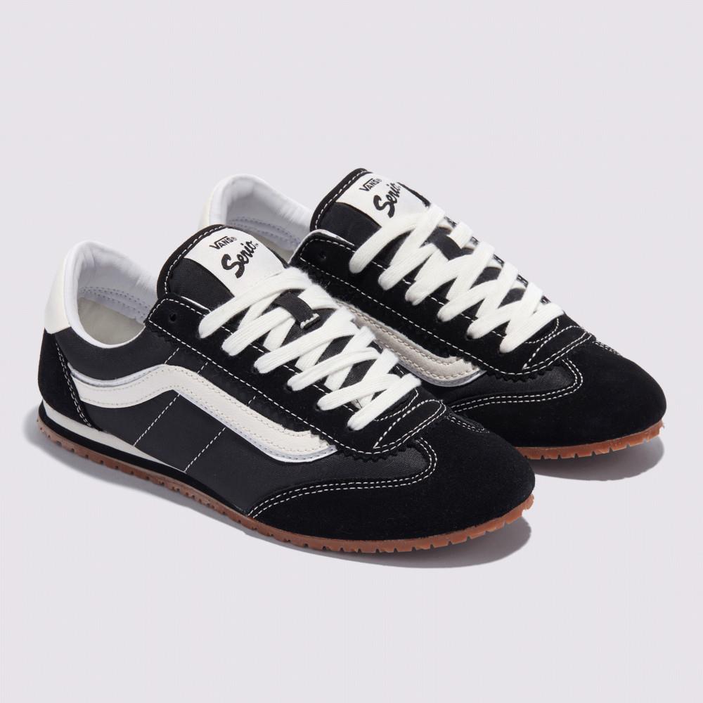 Vans Super Lowpro 男女款黑色滑板鞋