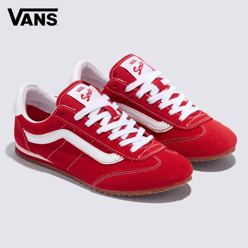 Vans Super Lowpro 男女款紅色滑板鞋