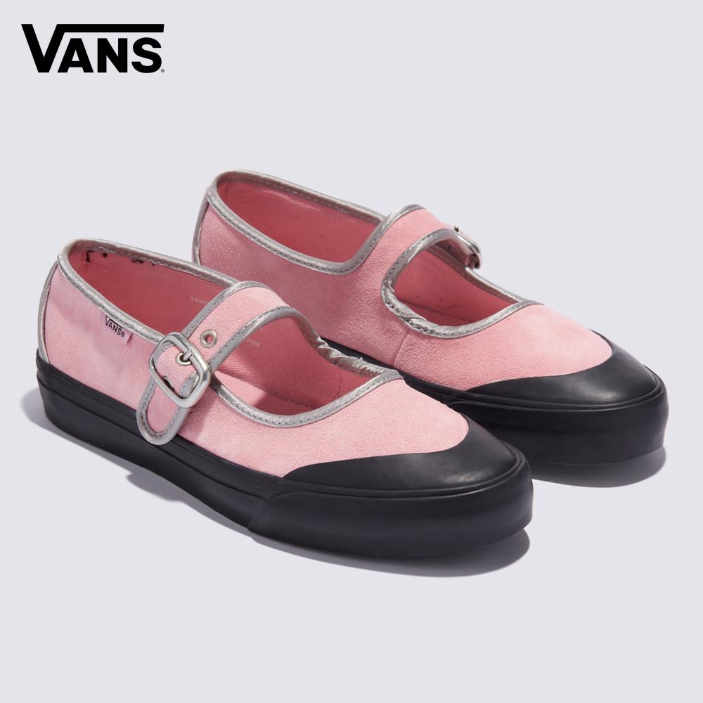 Vans Mary Jane 男女款粉色/銀色滑板鞋