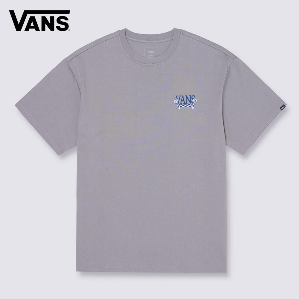 Vans Twins Cat 男女款灰色短袖T恤